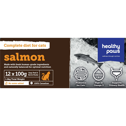 Healthy Paws Complete Cat Dinner Salmon 12 x 100g